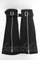 画像1: PUNK / ベルト付きレッグカバー  黒 Y-26-05-04-008-PU-ZA-SZ-ZY (1)