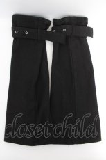 画像2: PUNK / ベルト付きレッグカバー  黒 Y-26-05-04-008-PU-ZA-SZ-ZY (2)