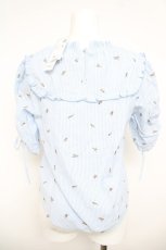 画像2: axes femme POETIQUE / ストライプローズブラウス M サックス Y-26-05-04-070-AX-BL-IG-ZY (2)