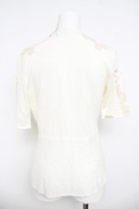 画像2: INGEBORG / レース配色カーディガン  オフシロ Y-26-05-04-100-LO-TO-IG-ZY (2)