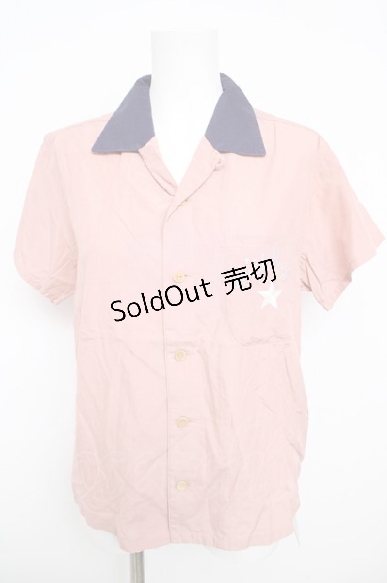画像1: MILKBOY / SHORT BOWLER SHIRTS  ピンク Y-26-05-04-109-MB-BL-OW-ZY (1)