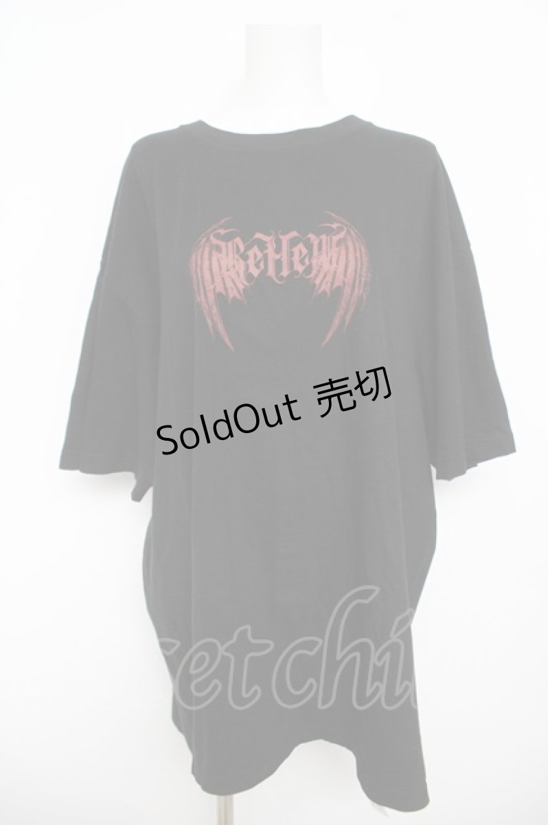 画像1: REFLEM / ホログラムプリントTシャツ F ブラック/レッド Y-26-05-04-115-PU-TS-SZ-ZY (1)