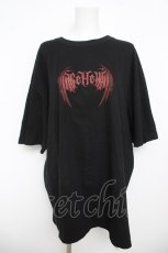 画像1: REFLEM / ホログラムプリントTシャツ F ブラック/レッド Y-26-05-04-115-PU-TS-SZ-ZY (1)