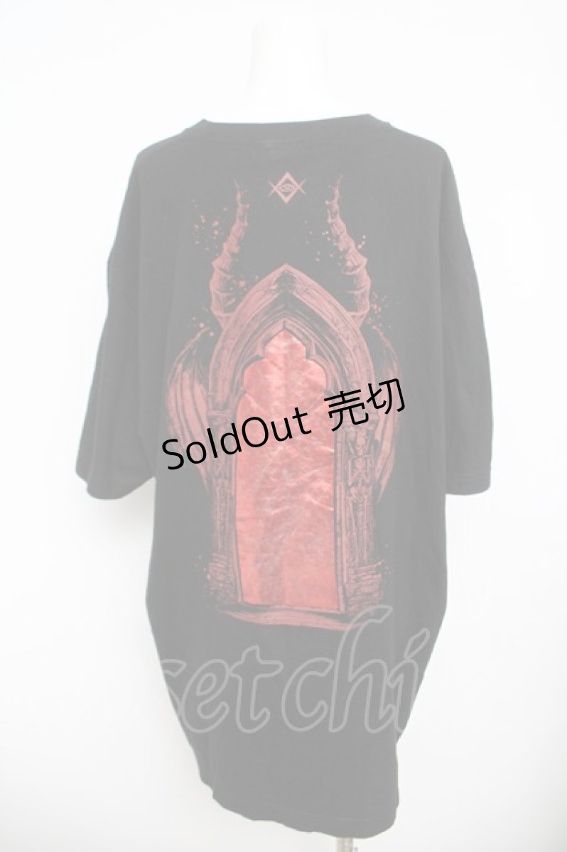 画像2: REFLEM / ホログラムプリントTシャツ F ブラック/レッド Y-26-05-04-115-PU-TS-SZ-ZY (2)