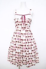 画像1: axes femme POETIQUE / ボンボンシュクレキャミワンピース M ワイン Y-26-05-04-121-AX-OP-SZ-ZY (1)