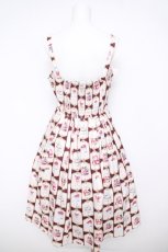 画像2: axes femme POETIQUE / ボンボンシュクレキャミワンピース M ワイン Y-26-05-04-121-AX-OP-SZ-ZY (2)