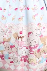 画像4: axes femme kawaii / mikko illustration × axes femme KAWAII ダイナーカフェワンピース M サックス Y-26-05-04-128-AX-OP-SZ-ZY (4)