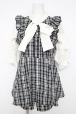 画像1: NOEMIE / チェックセットアップ  グレー Y-26-05-04-153-LO-OP-SZ-ZY (1)