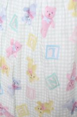 画像3: Nile Perch / くまさんがとってもかわいいオリジナルプリントワンピース  グリーン Y-26-05-04-167-LO-OP-SZ-ZY (3)