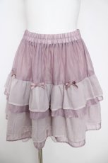 画像1: axes femme POETIQUE / プチリボンティアードミニスカート M ラベンダー Y-26-05-04-180-AX-SK-SZ-ZY (1)