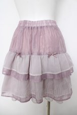 画像2: axes femme POETIQUE / プチリボンティアードミニスカート M ラベンダー Y-26-05-04-180-AX-SK-SZ-ZY (2)
