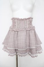 画像1: NOEMIE / キラキラツイードハートビジュースカパン S ピンク Y-26-05-04-198-LO-PA-SZ-ZY (1)
