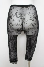 画像2: MARBLE / レースラメレギンス  黒 Y-26-05-04-203-GO-PA-SZ-ZY (2)