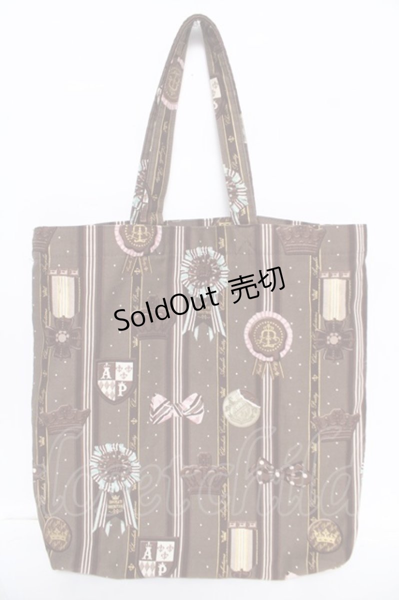 画像2: Angelic Pretty / Chocolate Rosetteエコトート  ブラウン Y-26-05-04-018-AP-BG-SZ-ZY (2)