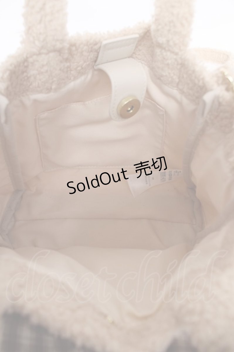 画像3: Maison de FLEUR / リボンベアショルダートートバック  ベージュ Y-26-05-04-021-LO-BG-SZ-ZY (3)