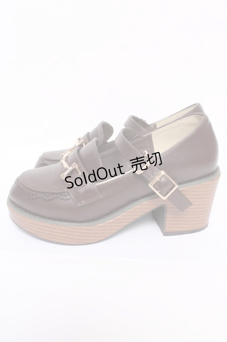 画像2: axes femme POETIQUE / 厚底パンプス S 茶 Y-26-05-04-025-AX-SH-SZ-ZY (2)