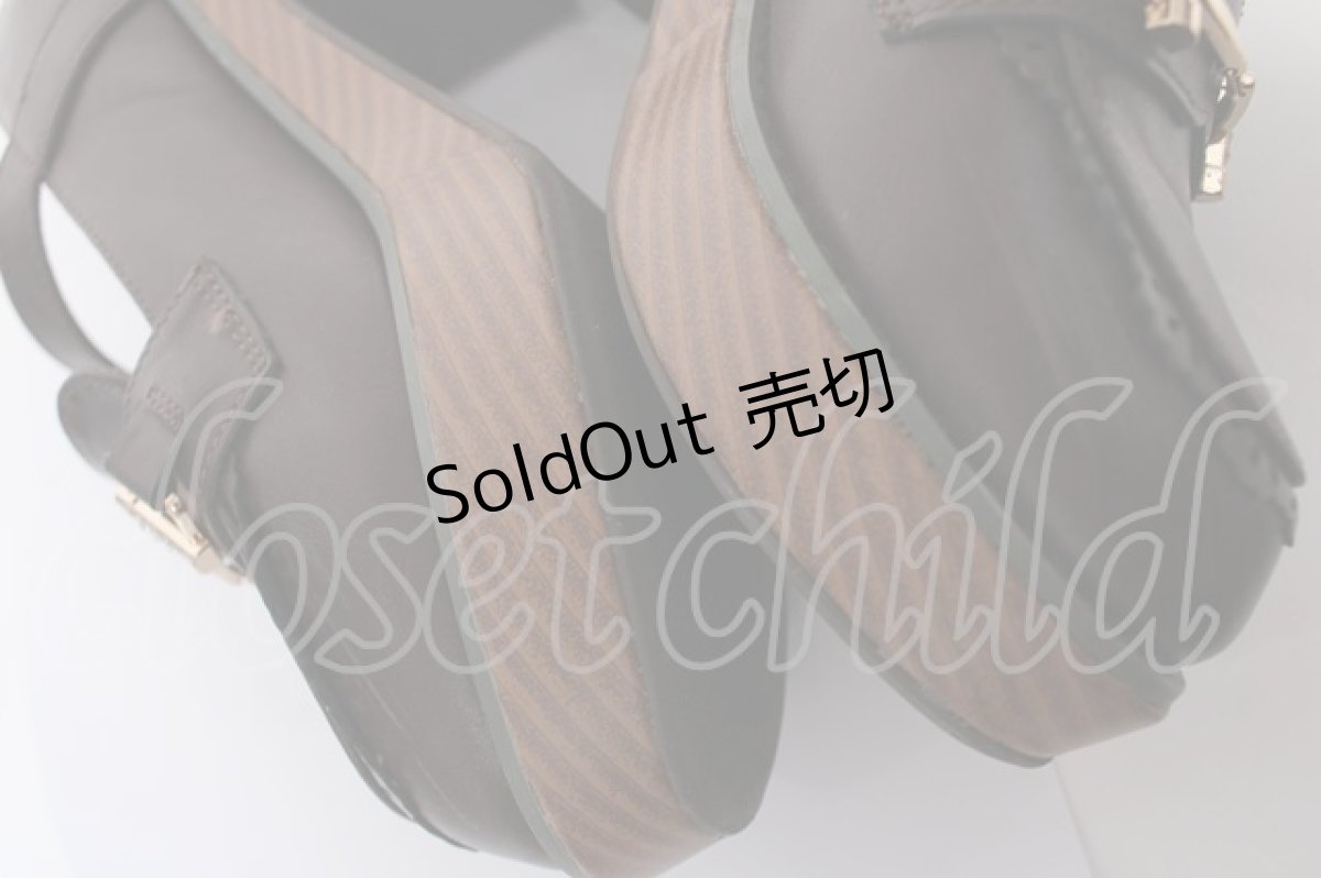 画像5: axes femme POETIQUE / 厚底パンプス S 茶 Y-26-05-04-025-AX-SH-SZ-ZY (5)