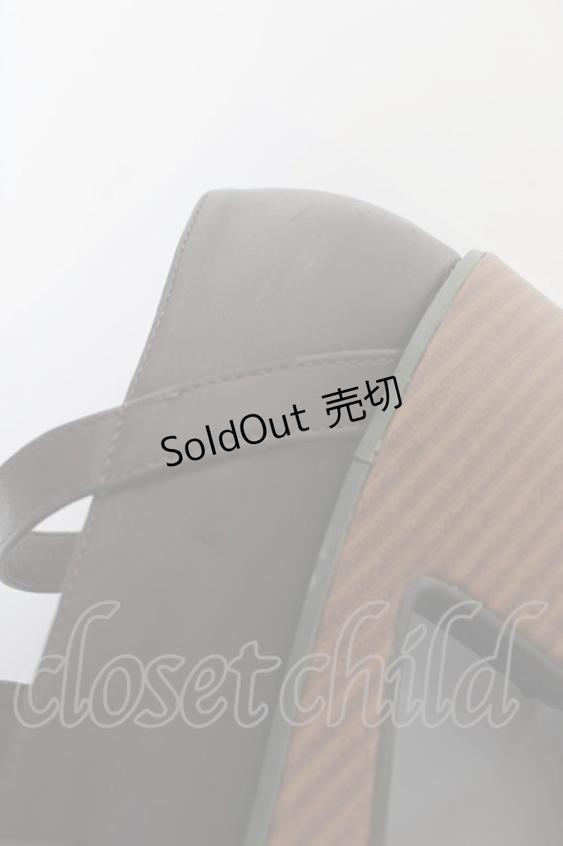 画像6: axes femme POETIQUE / 厚底パンプス S 茶 Y-26-05-04-025-AX-SH-SZ-ZY (6)