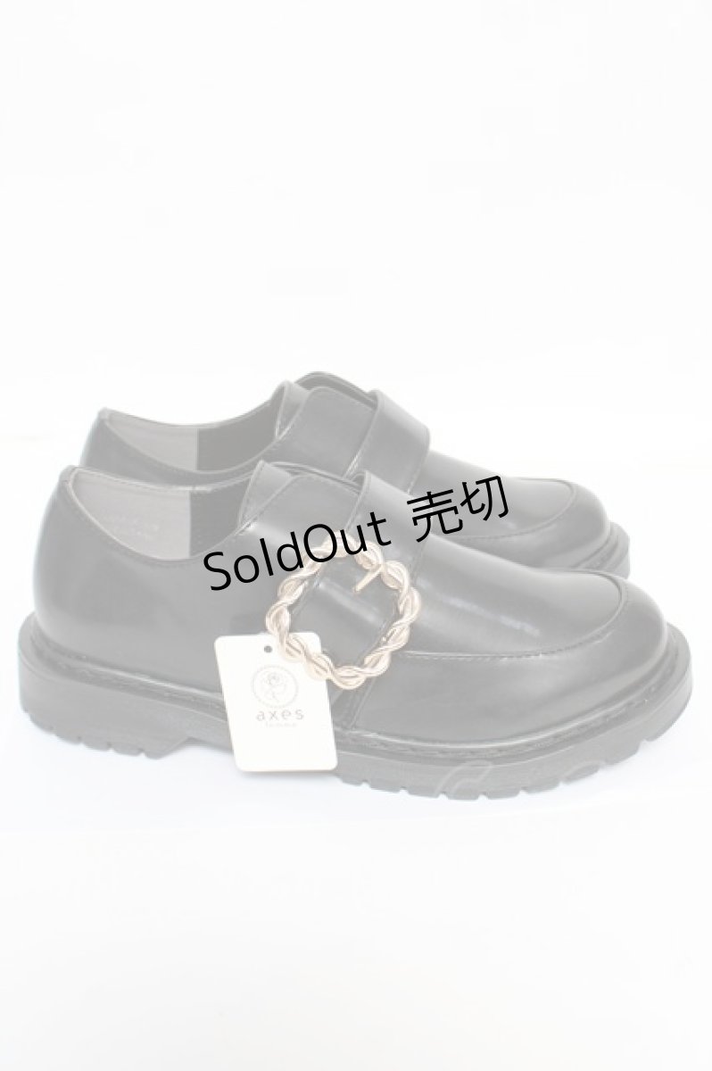 画像4: axes femme POETIQUE / バックルデザインシューズ L 黒 Y-26-05-04-026-AX-SH-SZ-ZY (4)