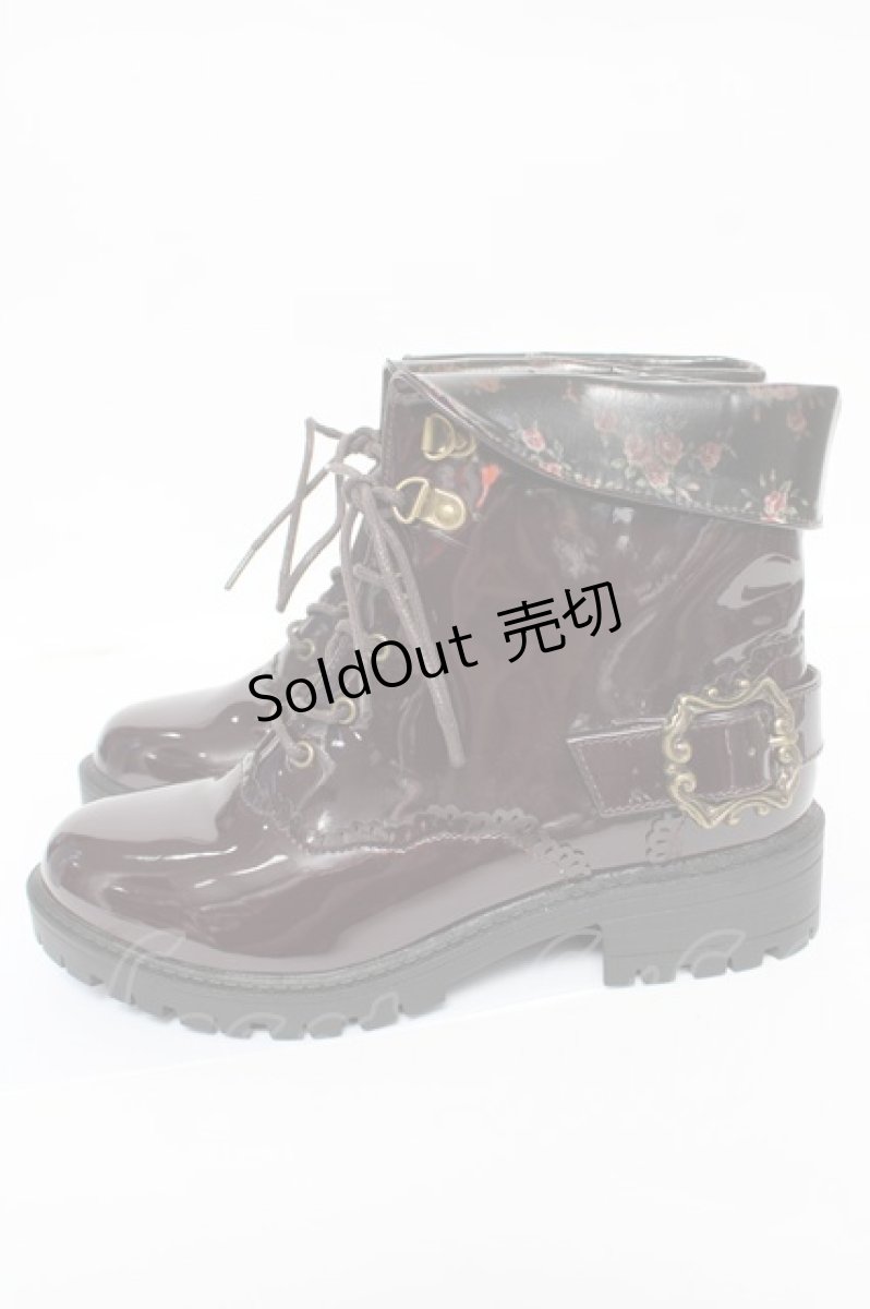 画像2: axes femme / バックル使いレインブーツ M Dブラウン Y-26-05-04-027-AX-SH-SZ-ZY (2)