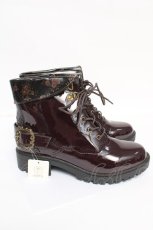 画像4: axes femme / バックル使いレインブーツ M Dブラウン Y-26-05-04-027-AX-SH-SZ-ZY (4)