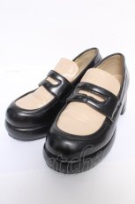画像1: F i.n.t / レトロヒールローファー M 紺 Y-26-05-04-028-CA-SH-SZ-ZY (1)