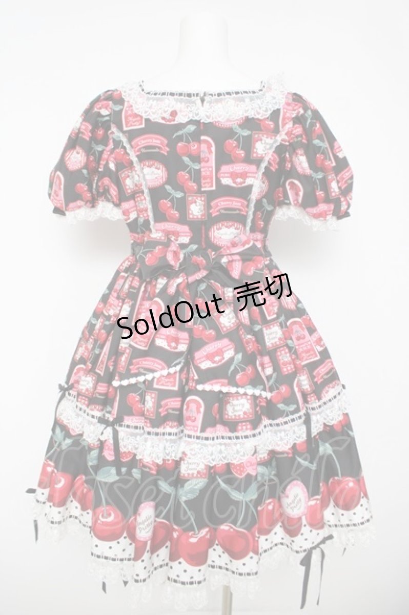 画像2: Angelic Pretty / Cherry Jam Labelワンピース  黒 Y-26-05-05-048-AP-OP-SZ-ZY (2)