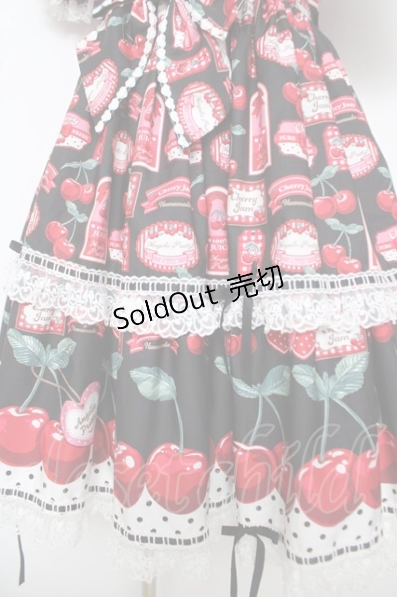 画像4: Angelic Pretty / Cherry Jam Labelワンピース  黒 Y-26-05-05-048-AP-OP-SZ-ZY (4)