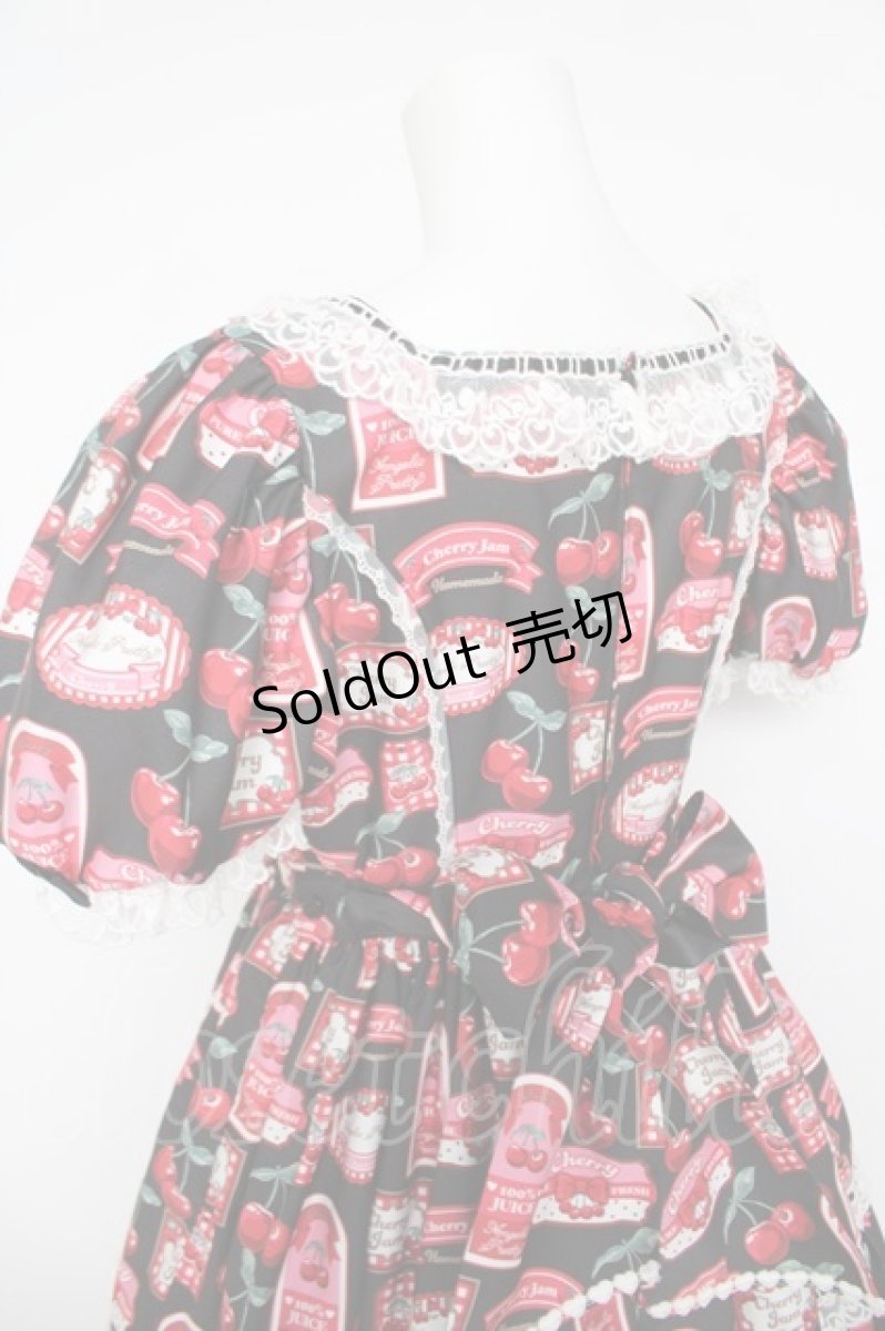 画像5: Angelic Pretty / Cherry Jam Labelワンピース  黒 Y-26-05-05-048-AP-OP-SZ-ZY (5)