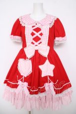 画像1: Angelic Pretty / 夢見るFantasic Balloonワンピース  赤 Y-26-05-05-049-AP-OP-SZ-ZY (1)