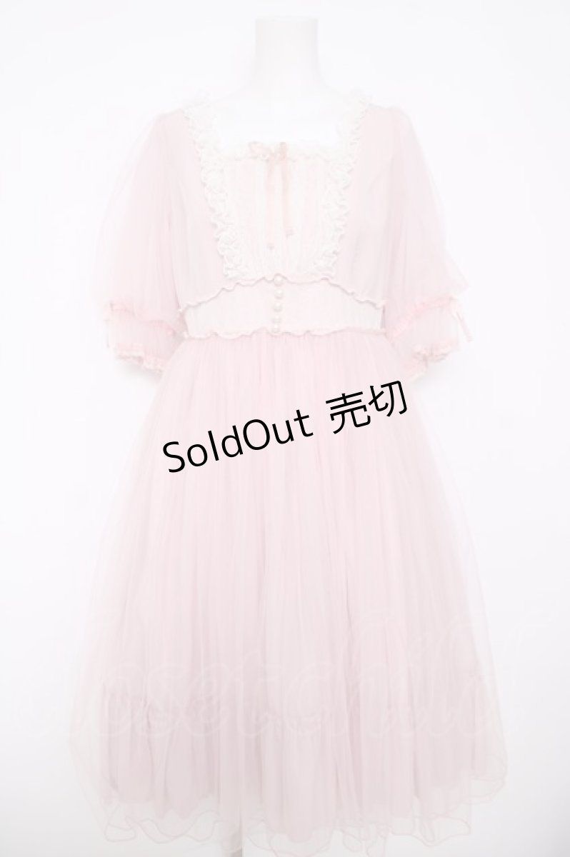 画像1: Angelic Pretty / Vintage Tulleワンピース  ピンク Y-26-05-05-050-AP-OP-SZ-ZY (1)