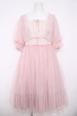 画像1: Angelic Pretty / Vintage Tulleワンピース  ピンク Y-26-05-05-050-AP-OP-SZ-ZY (1)