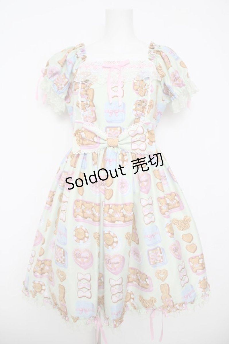画像1: Angelic Pretty / Sweet Cookie Boxワンピース  ミント Y-26-05-05-051-AP-OP-IG-ZY (1)