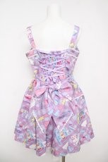画像2: Angelic Pretty / Fancy Stationeryローウエストジャンパースカート  ラベンダー Y-26-05-05-053-AP-OP-IG-ZY (2)