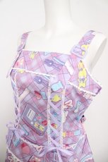 画像3: Angelic Pretty / Fancy Stationeryローウエストジャンパースカート  ラベンダー Y-26-05-05-053-AP-OP-IG-ZY (3)
