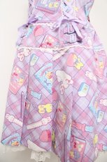 画像4: Angelic Pretty / Fancy Stationeryローウエストジャンパースカート  ラベンダー Y-26-05-05-053-AP-OP-IG-ZY (4)