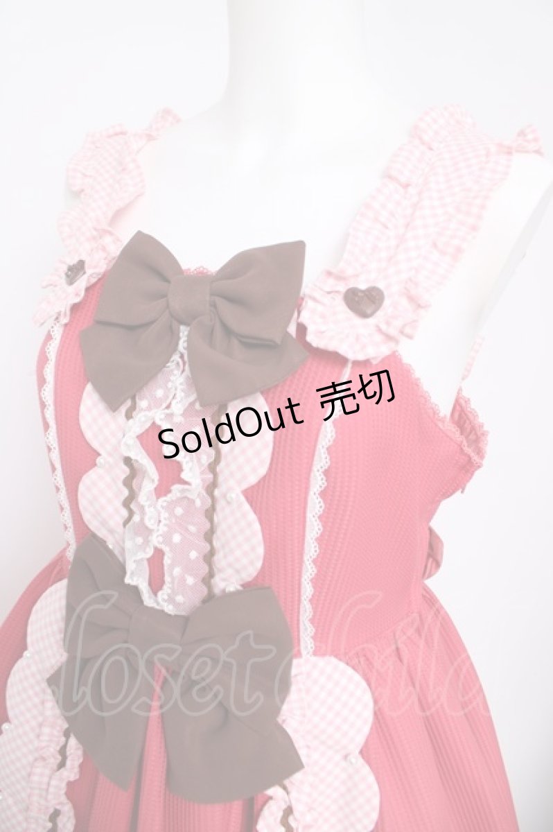 画像3: Angelic Pretty / Waffle Heartジャンパースカート  赤 Y-26-05-05-054-AP-OP-SZ-ZY (3)