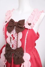 画像3: Angelic Pretty / Waffle Heartジャンパースカート  赤 Y-26-05-05-054-AP-OP-SZ-ZY (3)