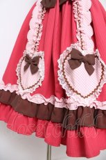 画像4: Angelic Pretty / Waffle Heartジャンパースカート  赤 Y-26-05-05-054-AP-OP-SZ-ZY (4)