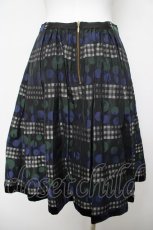画像2: Jane Marple / victorian jacquaed　ミニスカート  ネイビー Y-26-05-05-071-JM-SK-SZ-ZY (2)