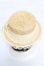 画像3: Angelic Pretty / LovelyチェックストローHat  イエロー Y-26-05-05-015-AP-AC-AS-ZY (3)