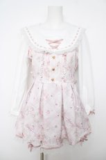 画像1: LIZ LISA / Sewing Bear柄セットアップ 0 ピンク Y-26-05-05-017-LO-OP-SZ-ZY (1)