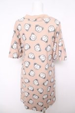 画像2: Candy Stripper / GLOOMY BEAR FRILL SLEEVE ONE-PIECE 2 ベージュ Y-26-05-05-031-PU-OP-SZ-ZY (2)
