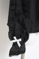 画像4: axes femme kawaii / ハロウィンナイト刺繍ブラウス M 黒 Y-26-05-06-030-AX-BL-SZ-ZY (4)