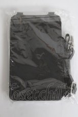 画像2: Amilige / レザー調スマホポーチ ノベルティ  黒 Y-26-05-06-007-PU-ZA-SZ-ZY (2)