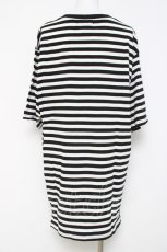画像2: Amilige / ボーダービックTシャツ F 白/黒 Y-26-05-06-040-PU-ZA-SZ-ZY (2)