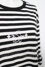 画像3: Amilige / ボーダービックTシャツ F 白/黒 Y-26-05-06-040-PU-ZA-SZ-ZY (3)