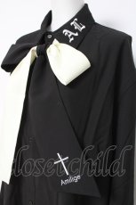 画像3: Amilige / 刺繍入りリボンネクタイ付きシャツ F 黒 Y-26-05-06-041-PU-BL-SZ-ZY (3)