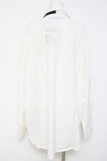 画像2: Amilige / 刺繍入りリボンネクタイ付きシャツ F 白 Y-26-05-06-042-PU-BL-SZ-ZY (2)