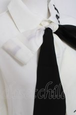 画像4: Amilige / 刺繍入りリボンネクタイ付きシャツ F 白 Y-26-05-06-042-PU-BL-SZ-ZY (4)
